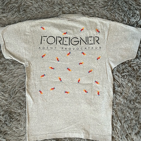 Vintage 80s Foreigner Agent Provocateur concert Band t-shirt Screen Stars tag - Picture 4 of 7